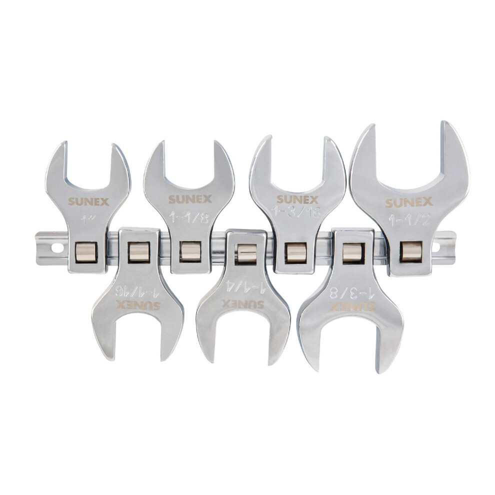 Sunex 9720A 1/2-Inch Drive Jumbo Sae Crowfoot Wrench Set 1-Inch - 1-3 013222113274