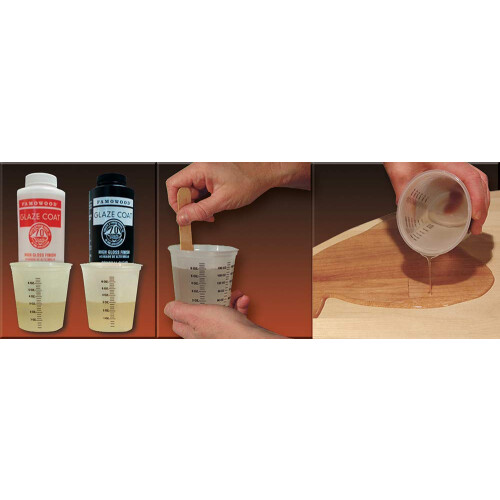 FamoWood 5050080 Κιτ Εποξικής Ρητίνης Glaze Coat - 1 Quart, Διαφανές 2