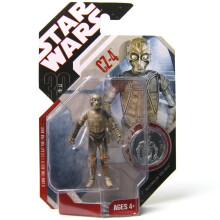 Akcn    fig   rka droida Jabbovho pal   ca z filmu Star Wars k 30. v   rociu s plastovou mincou a CZ-4