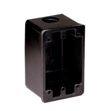 Marinco 6080 Marine FD Box for 15  20  and 30Amp Receptacles  and 7420CR Covers Two 34 Knockout Holes  Black