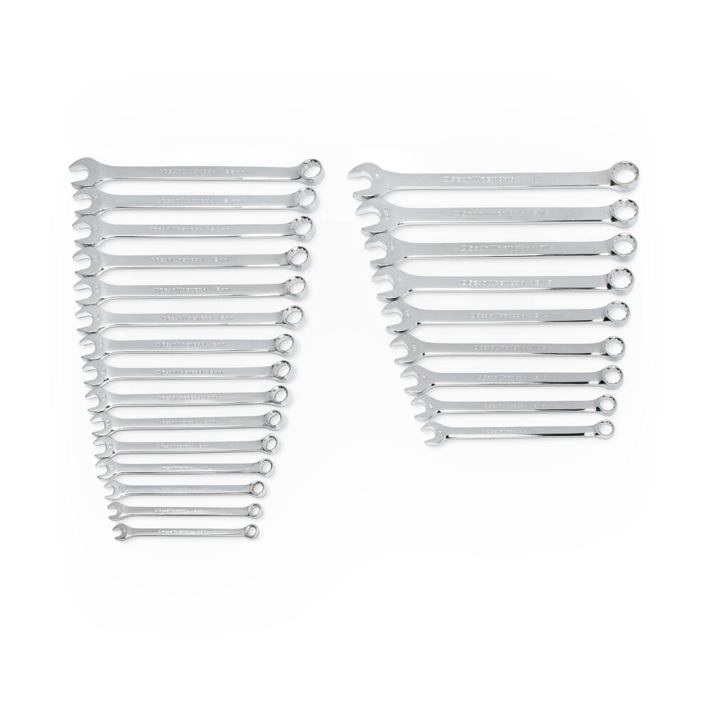 Gearwrench Long Pattern Combination Sae/Metric Wrench Set 24 Pc. 12 Point - 81900 099575819001