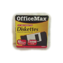 Diskety Office Max 3.5, form   tovan    IBM, balenie 10 kusov, 1,44 MB, diskety OfficeMax 3,5""""