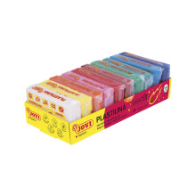 Jovi Plastilina wiederverwendbare und nicht trocknende Modelliermasse; 1,75 Unzen. Riegel-Set mit 10 Stck, jeweils 1 in 10 Farben, perfekt fr Kunst