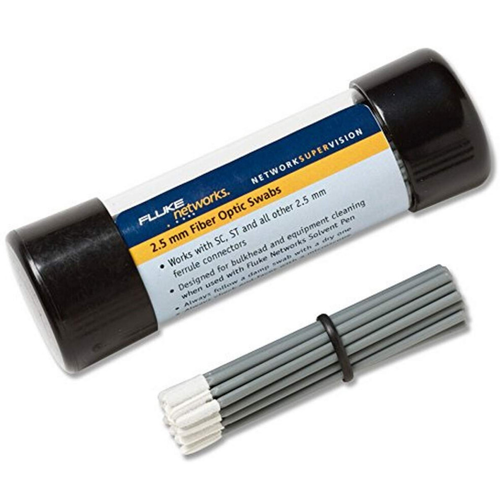 Fluke Networks Nfc-Swabs-2.5Mm Fiber Optic Sc And St Port Cleaning Swabs For 2.5 Mm Bulkheads And Tight Spaces 754082055365