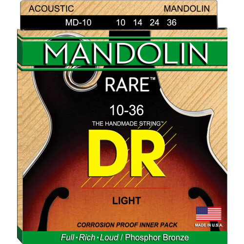 DR Strings Mandolin: 10  14  24  36