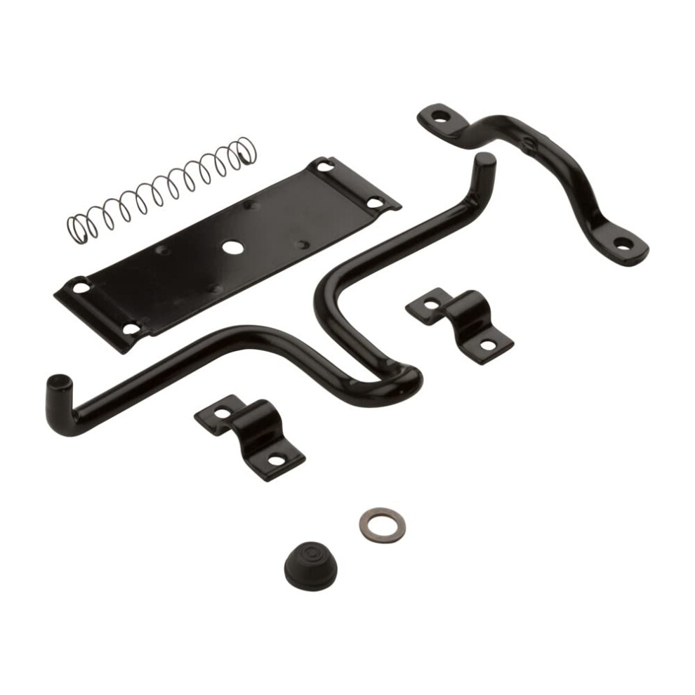 National Hardware N236-729 Stall And Gate Latch 0 Black 038613236721