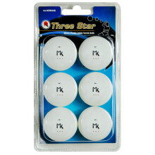 Martin Kilpatrick 3 Star Table Tennis Balls - 6 Pack - 40mm Ping Pong Balls - White - Poly Ping Pong Balls - Fremragende kvalitet - Fantastisk ti