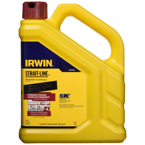 Irwin Tools IRWIN STRAIT-LINE 4935522 Μόνιμο Χρώμα Χαρτογραφίας, Κόκκινο, 2 κιλά