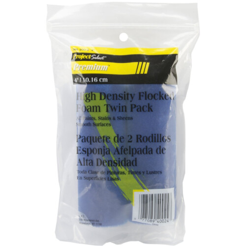 J.R. Edwards Flocked Foam Mini Roller 4 tuuman 2-pakkaus