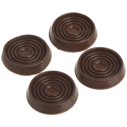 Shepherd Hardware 9077 1-3/4-Inch Round Rubber Cups, 4-Pack, καφέ
