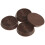 Shepherd Hardware 9077 1-3/4-Inch Round Rubber Cups, 4-Pack, καφέ 4
