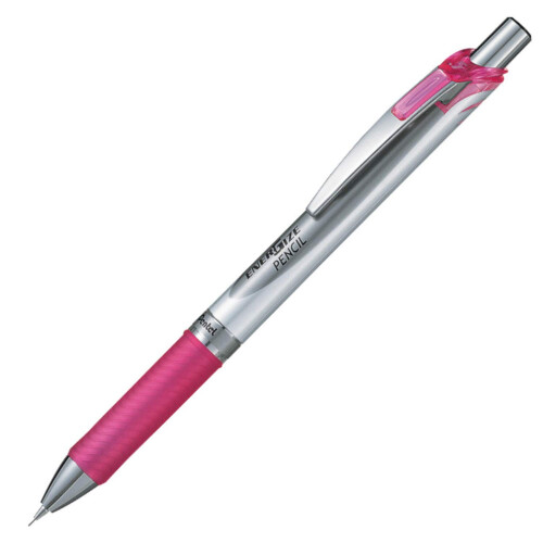 Pentel Μηχανικό Μολύβι Pentel, Energize, 0.5mm, Ασημί & Ροζ (PL75-P)