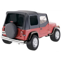 RAMPAGE PRODUCTS Grote reservebandhoes voor 30""""-32"""" banden | Zwart denim vinyl | 773215 | 1999-2024 Universele pasvorm