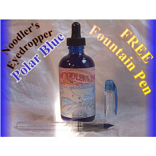 Noodler's Tintennachfllungen Polar Blue 4,5oz mit kostenloser Fllfederhalter-Tinte