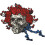 C & D Visionary Application Skull and Roses Patch White 1
