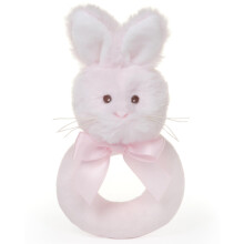 Bearington Baby Lil Bunny 5,5 inch roze zachte gevulde paashaas rammelaar baby paascadeaus