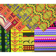 Papier rzemieślniczy Roylco Native American 8,5 cala x 11 cali, różne wzory, 32 arkusze (R-15278)