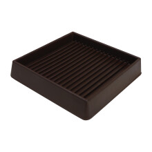 Shepherd Hardware 9078 Shepherd Smooth Caster Cup 3 in L X 3 in W Square 3-Inch Brown