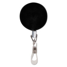 Avantus Premier Retractable Heavy Duty Id cu clema de ecuson - o?el din plastic - 12 / cutie - argint negru