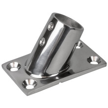 Seadog 281601-1 Base de rail rectangular 60 de acero inoxidable 316 - 1-7/8 X 3-1/4 - 1 OD
