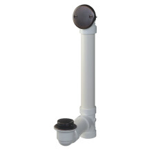 Keeney K630PVCVB Kit di scarico per vasca da bagno con blocco a pedale, bronzo veneziano da 1,5 pollici