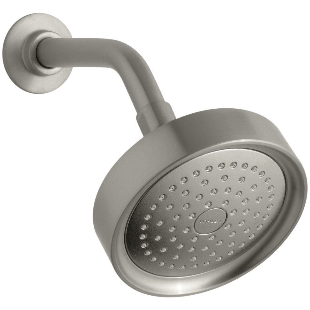KOHLER K-965-BN Taboret Single-Function Showerhead  Vibrant Brushed Ni-image-OPC-PFPJJGK-NEW