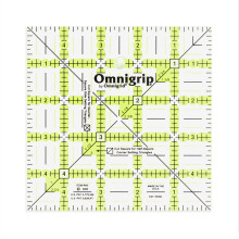 Omnigrip by Omnigrid Rutschfestes Lineal, 12,7 cm, quadratisch