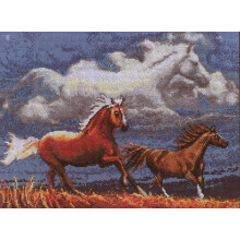 Kit punto croce ""Spirito del cavallo"" di Janlynn