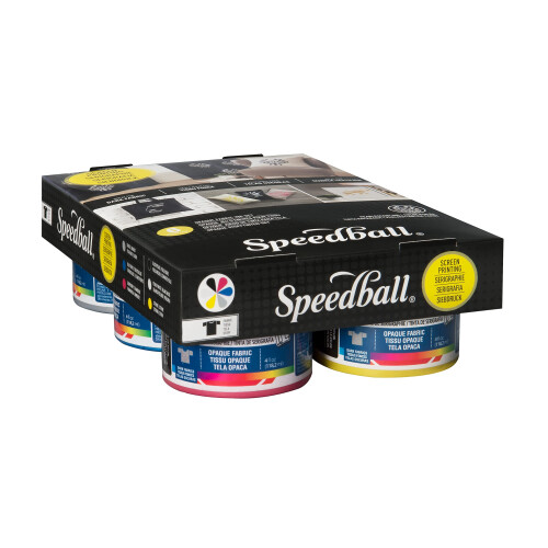 Σετ Εκτύπωσης Υφασμάτων Speedball, 6 Χρώματα, 4-Οζ Βάζα 1
