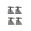 Walthers Cornerstone Kit HO Scale Butterfly-Style Station Platforms 4