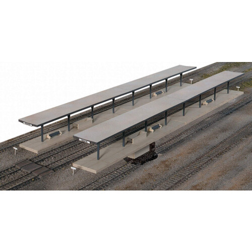Walthers Cornerstone Kit HO Scale Butterfly-Style Station Platforms