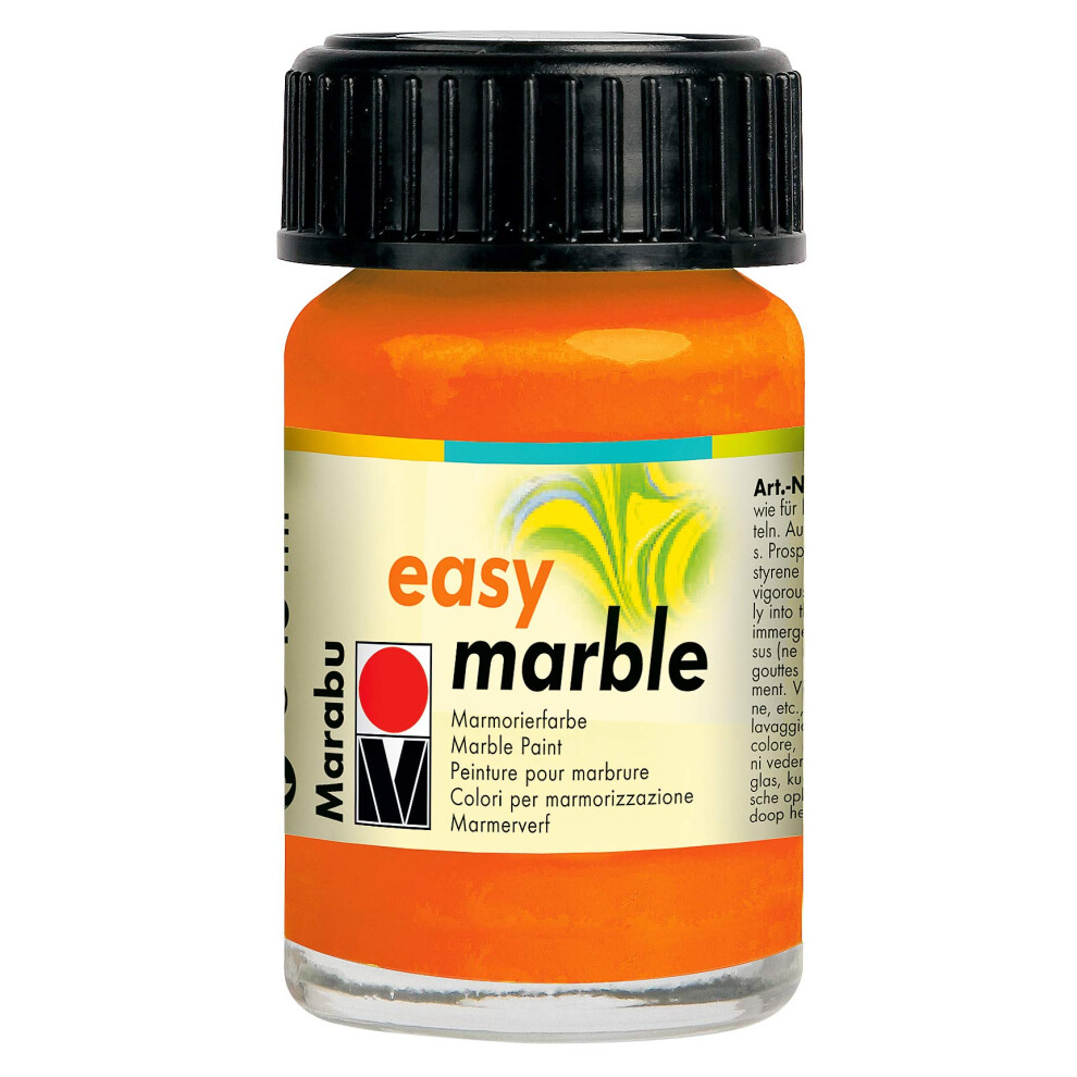 Marabu-013-Pittura Da 15 Ml, Effetto Marmo, Colore: Arancione-image