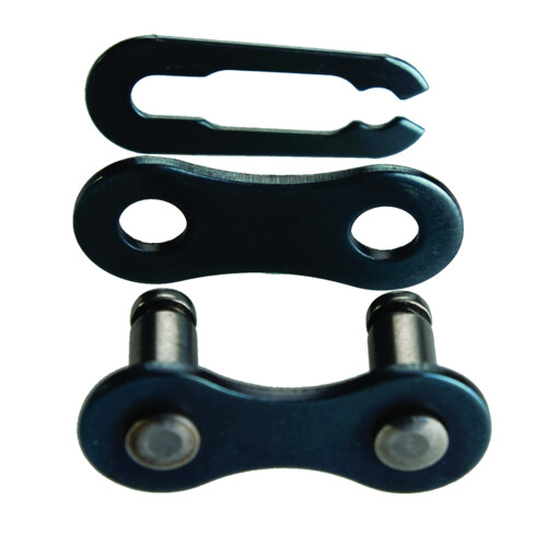 Shimano Shimano KMC 410N-CL Master Link Single 1/2 """" X 1/8 """"/3 stykker sort