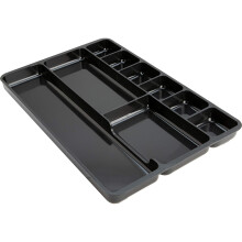Lorell 60006 Organizatorul sertarului Tava 9 Comp. WX9-3/8-inch DX1-1/4-inch H negru