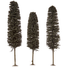 Bachmann Trains - SCENE SCAPES - 8""- 10"" CEDAR TREES (3 per box) - O Scale