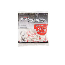 Pride Professional Tee System 2-1/8 Zoll Shortee Tee 25 Beutel Rot auf Wei