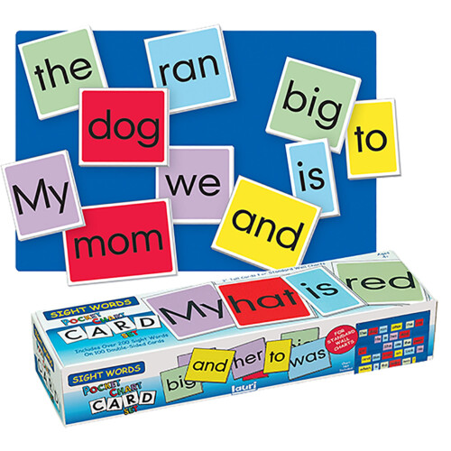 PlayMonster Lauri Pocket Chart Cards - Sight Words Medium 1