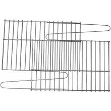 GrillPro 91250 Universal Fit Adjustable Rock Grate Silver