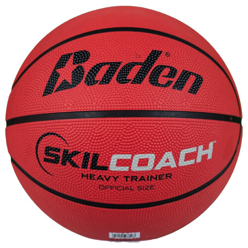 Baden Skilcoach Pesado Trainer Basquete de borracha Red 29,5 polegadas