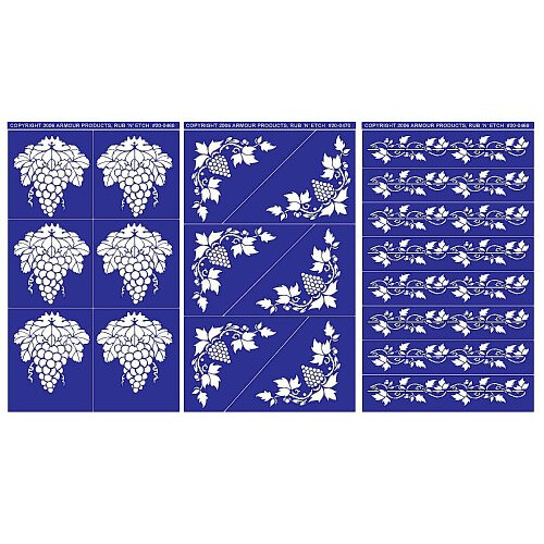 Armour Etch Designer Stencil Pak Traubendesigns 2