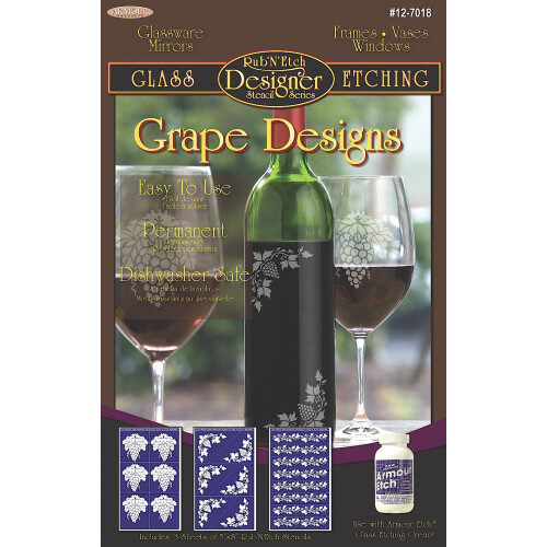 Armour Etch Designer Stencil Pak Traubendesigns
