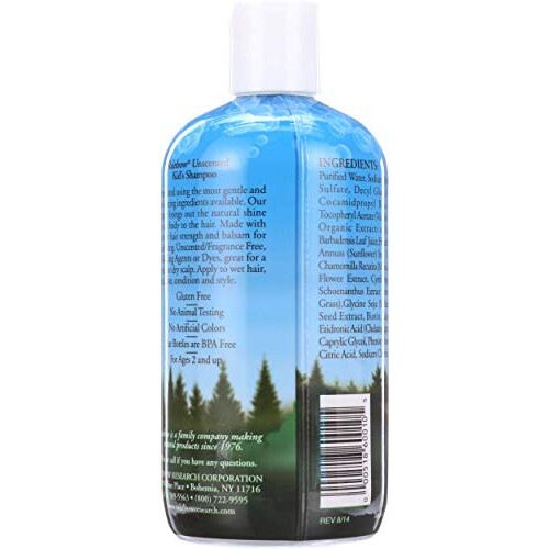 Rainbow Research Unscented Shampoo for Kids - 12 Oz 1