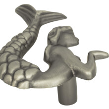 Atlas Homewares 190L-P 2-1/2-Inch Mermaid Knob - Left Pewter