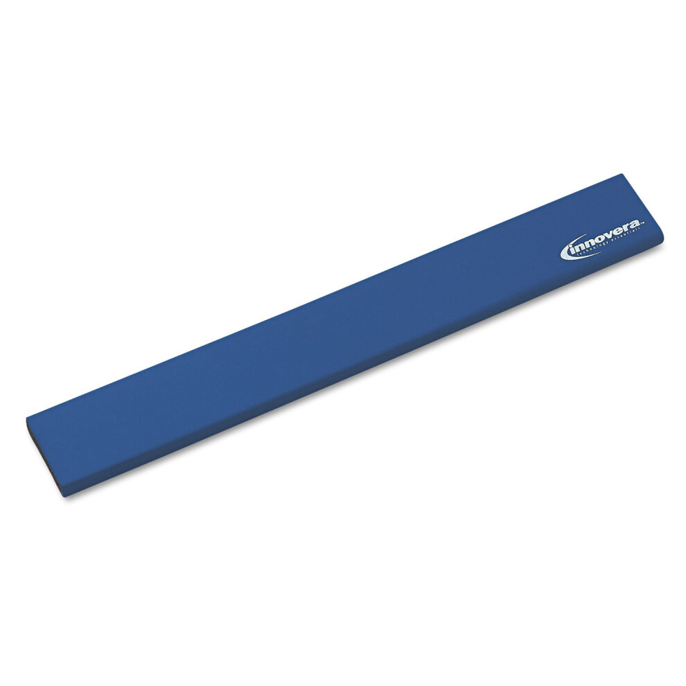 Innovera 52457 Natural Rubber Keyboard Wrist Rest Blue 031112686042