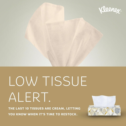Kleenex 21606BX Λευκά Χαρτομάντιλα, 2-PLY, Λευκά, Κουτί με Άνοιγμα (125 Χαρτομάντιλα) 2