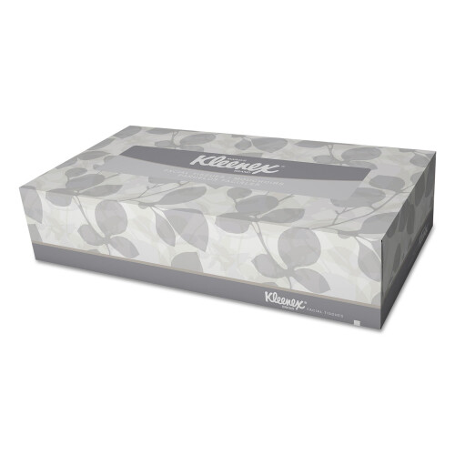 Kleenex 21606BX Λευκά Χαρτομάντιλα, 2-PLY, Λευκά, Κουτί με Άνοιγμα (125 Χαρτομάντιλα)