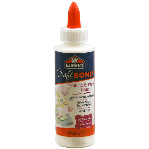 Elmer's E431 Craft Bond Colla per tessuti e carta, 113 g, trasparente