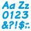 TREND enterprises, Inc. T-2702 Μπλε 4" Ιταλικά Συνδυασμένα Γράμματα 1