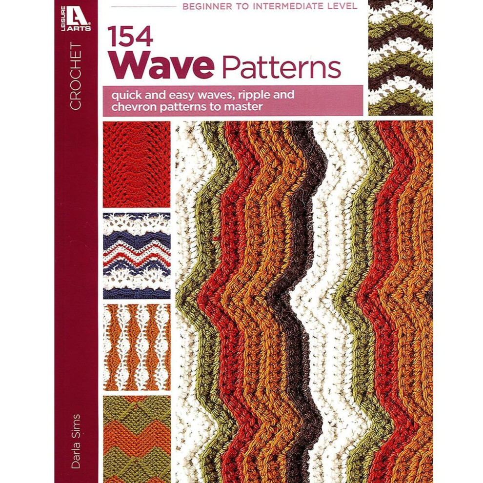 Leisure Arts Lea4312 Wzr Fali Szydelkowej Bk-image