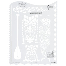 Artool Freehand Airbrush Templates  Tiki Trouble Stencil